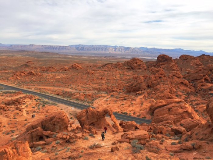 Valley of Fire and Elephant Rock View