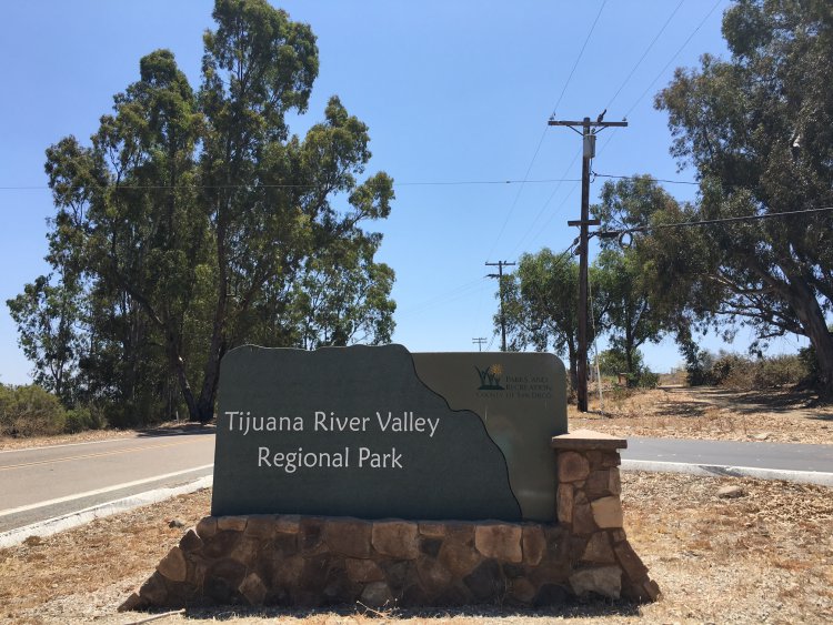 Tijuana River Valley Regional Park sign